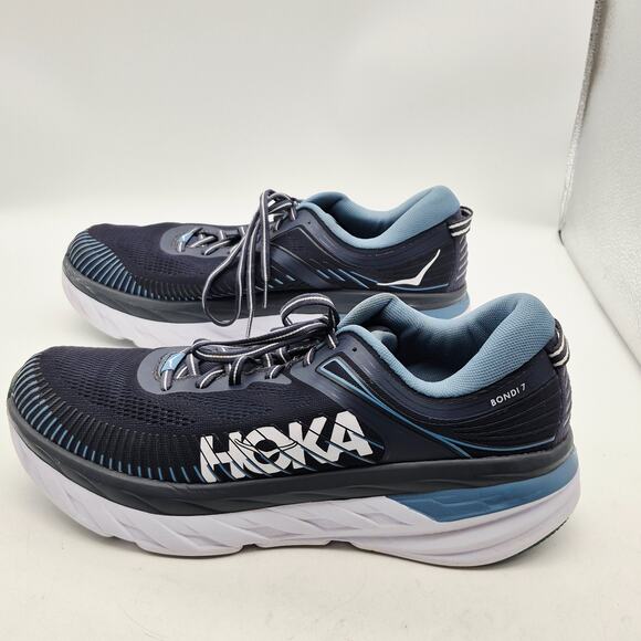 Hoka One One Bondi 7 Running Shoes Mens US Size 11.5M Ombré Blue Provincial Blue main image 6